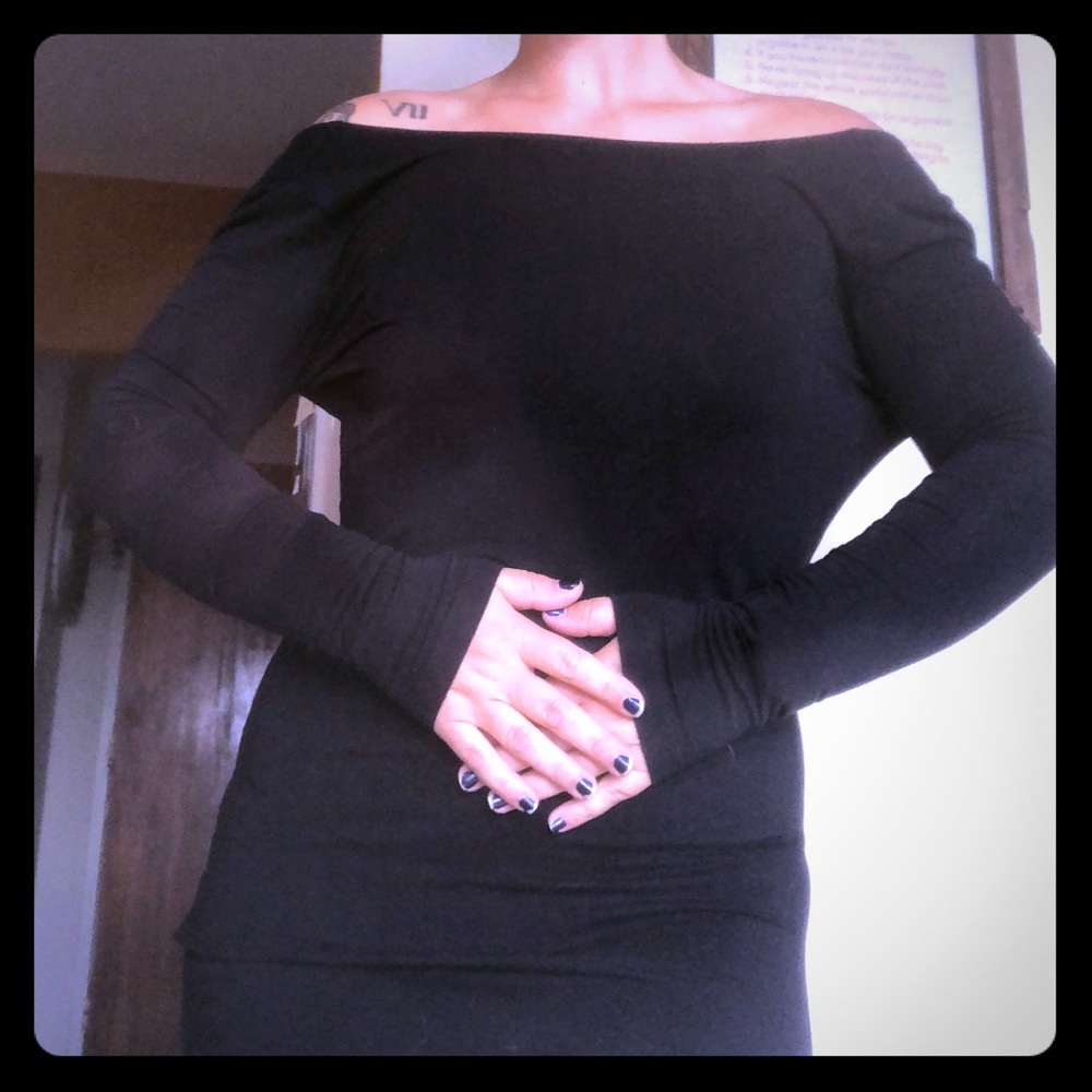 Backless ballerina LBD